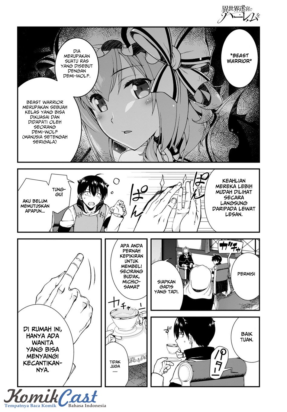 Isekai Meikyuu de Harem wo Chapter 04 Bahasa Indonesia